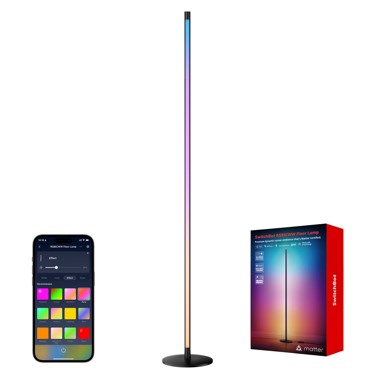 SwitchBot RGBIC フロアライト LED スタンドライト - DXT SwitchBot RGBICWW Floor Lamp – SwitchBot International