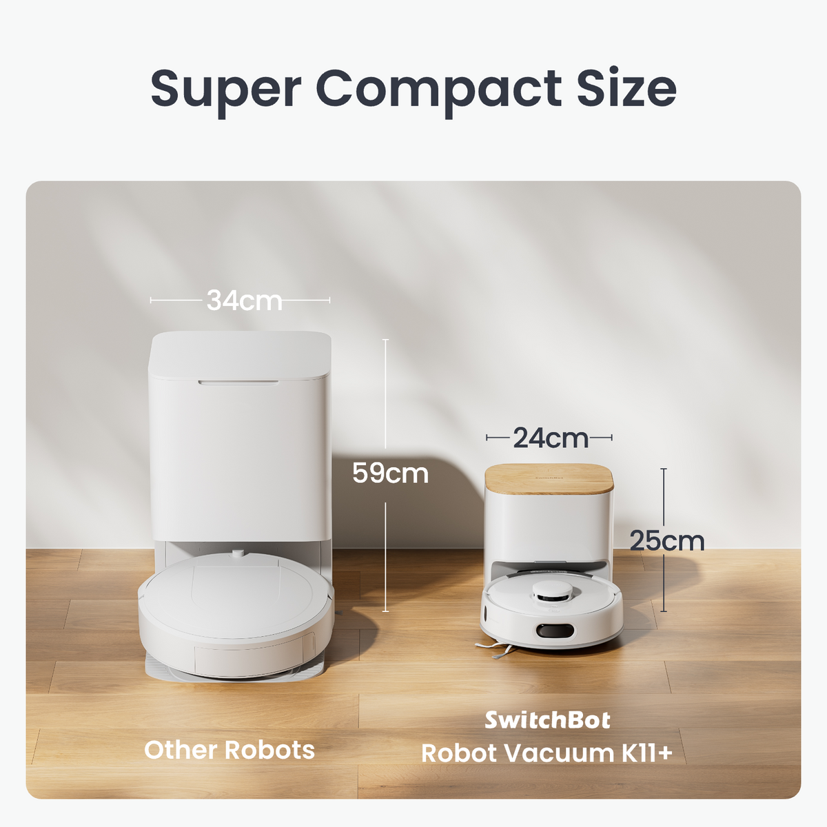 SwitchBot K11+ | Mini Robot Vacuum for Smart Homes – SwitchBot