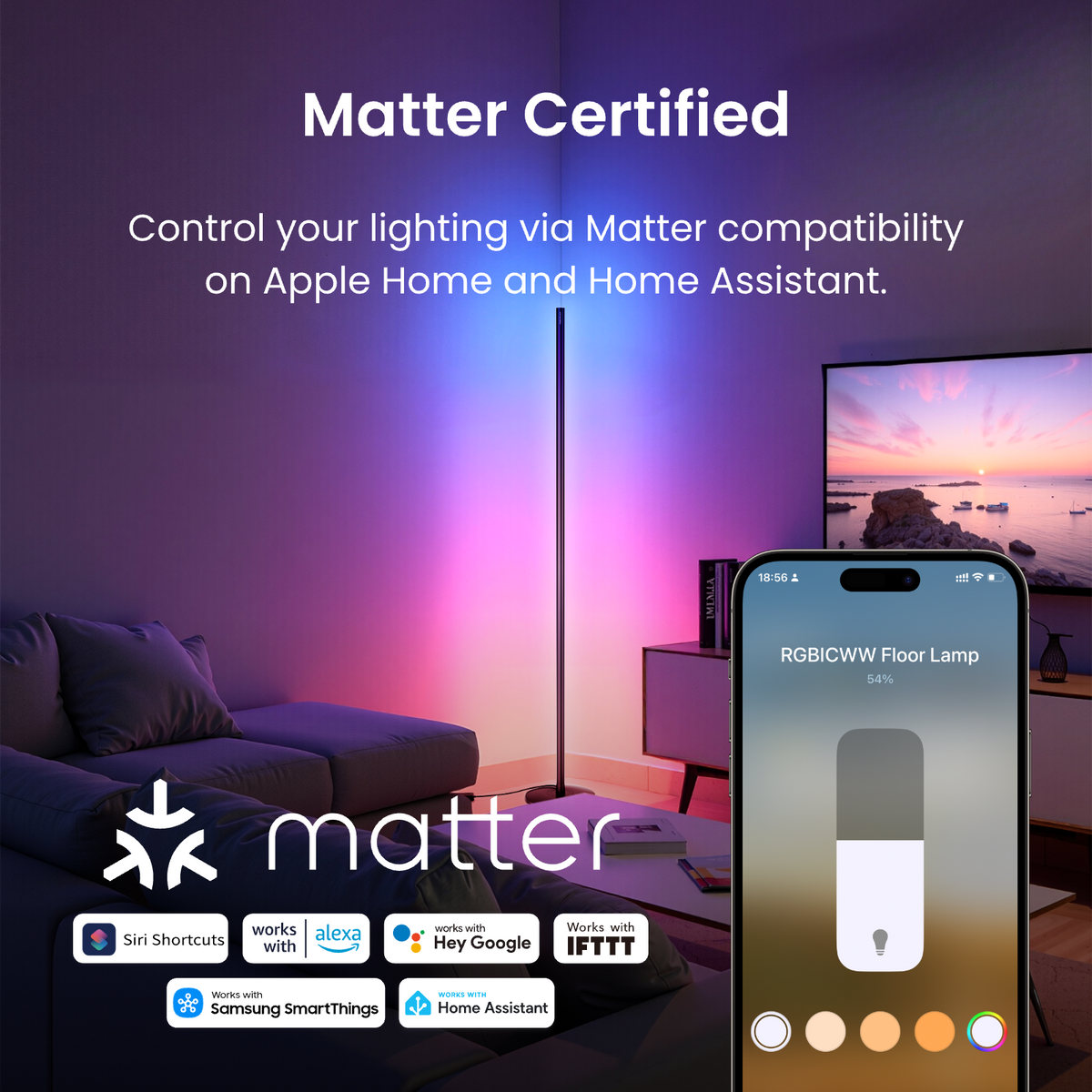 SwitchBot RGBICWW Floor Lamp – SwitchBot International