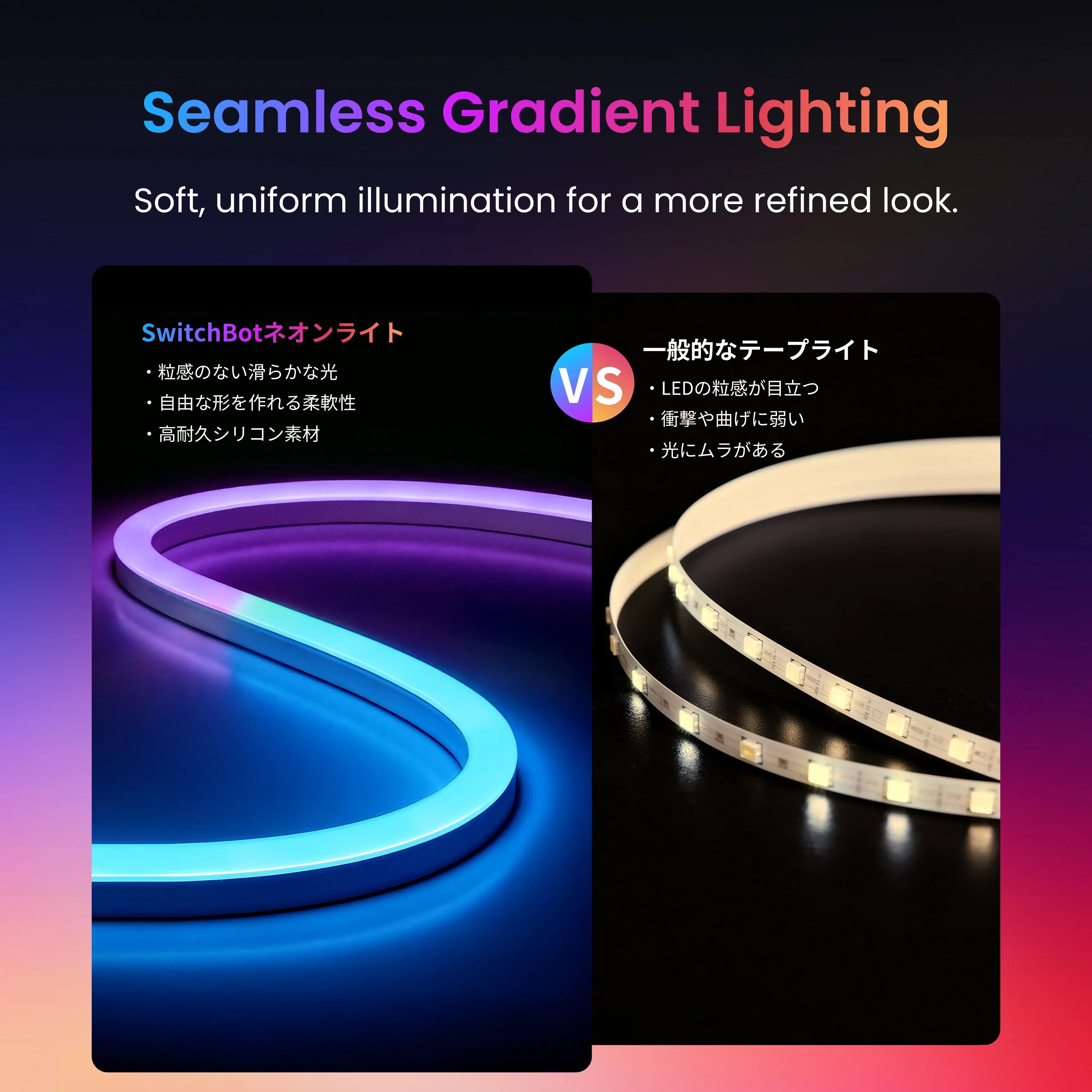SwitchBot RGBIC Neon Rope Light | 5M Matter-Certified Smart LED SwitchBot RGBIC Neon Rope Light | 5M Matter-Certified Smart LED