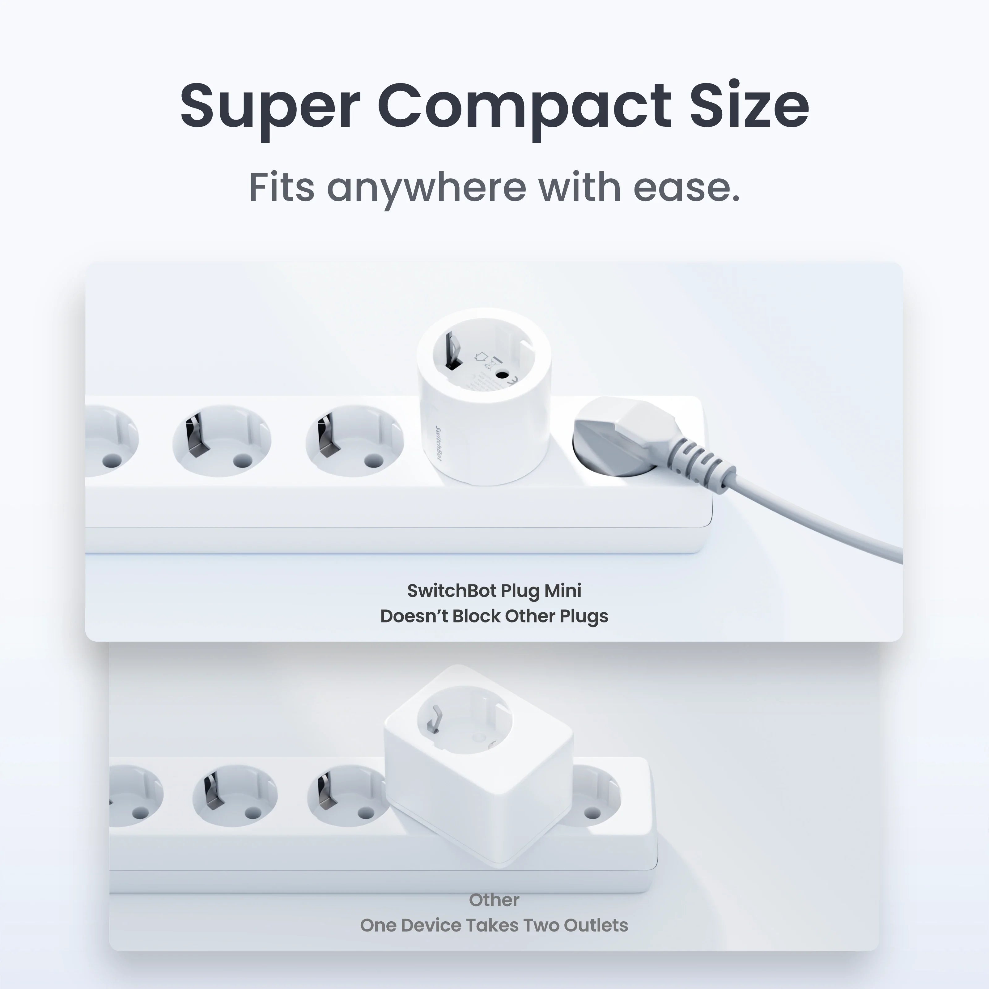 Switch Bot Size SwitchBot Plug Mini | Smart power. Compact size. Complete peace of mind ...