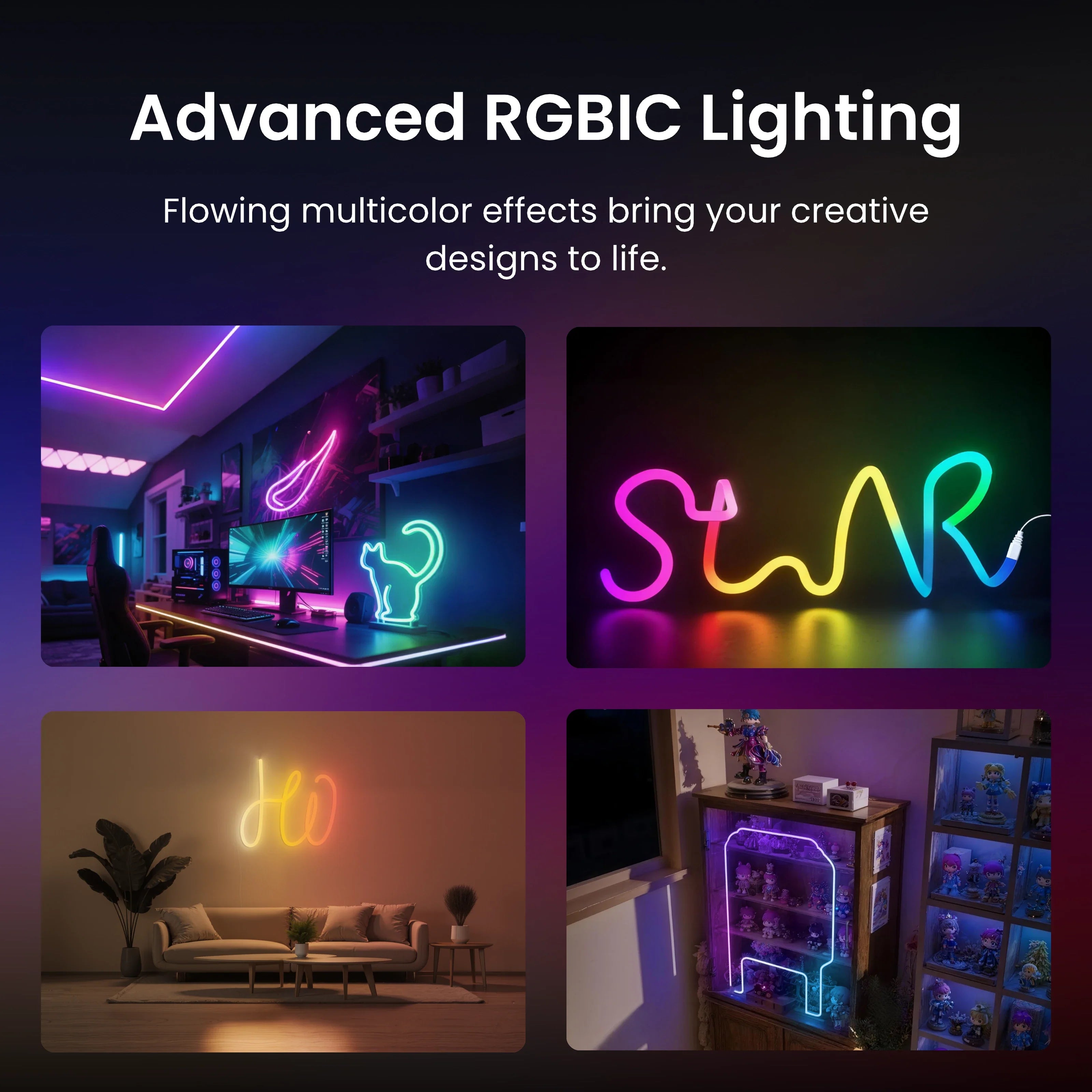 SwitchBot RGBIC Neon Wire Rope Light - SwitchBot