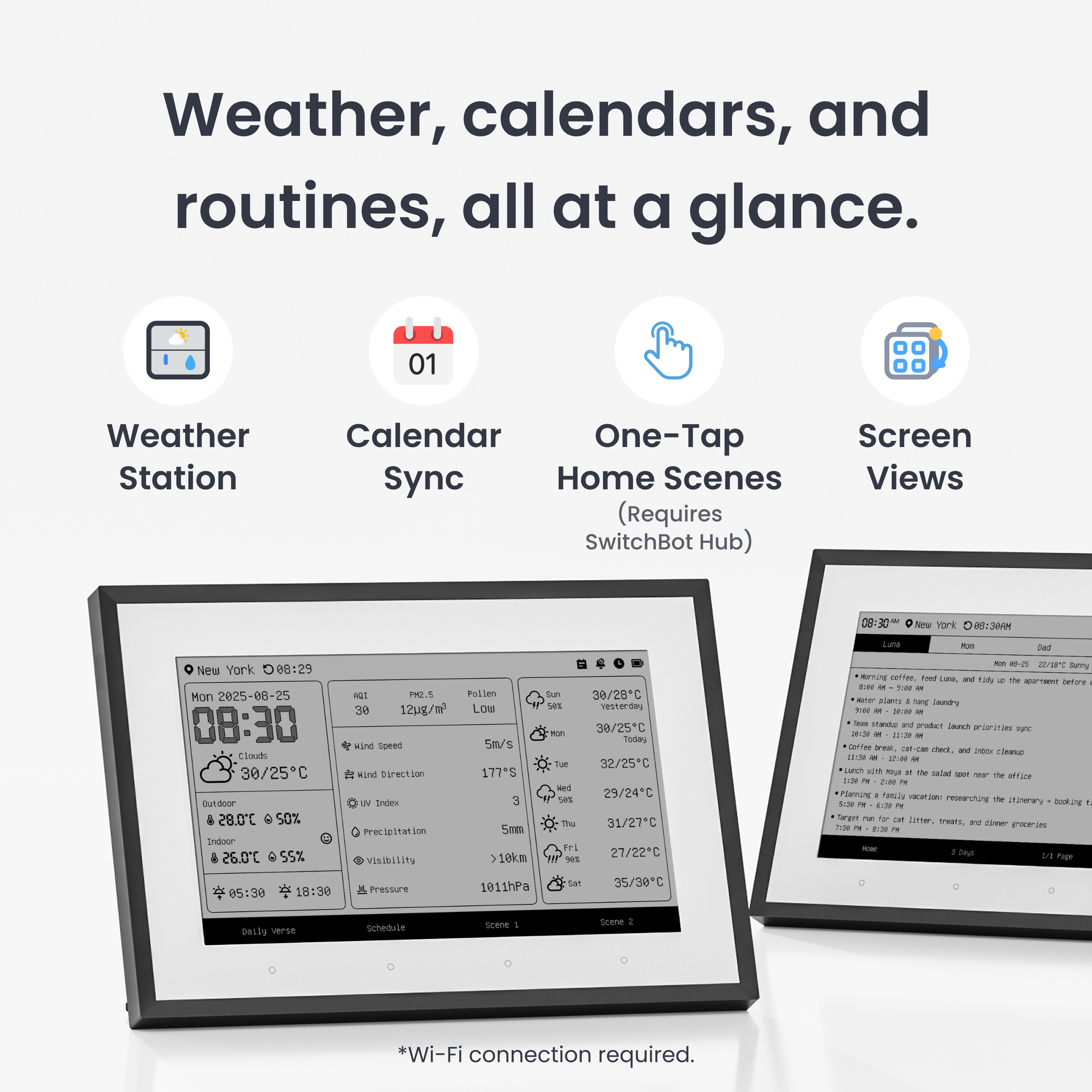 SwitchBot E-Ink Home Dashboard