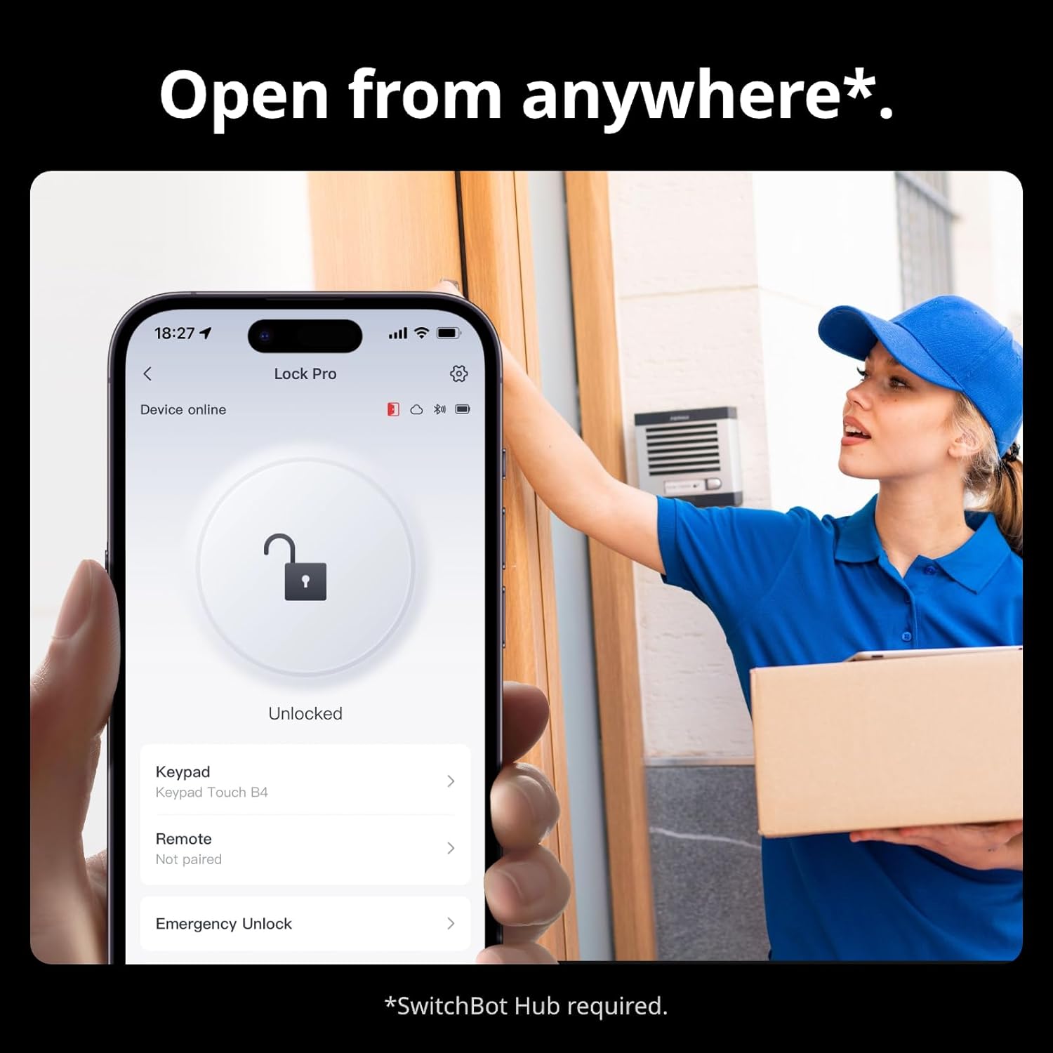 Ridge Lock Pro SwitchBot Lock Pro | Electric Smart Door Lock for Home Security ...