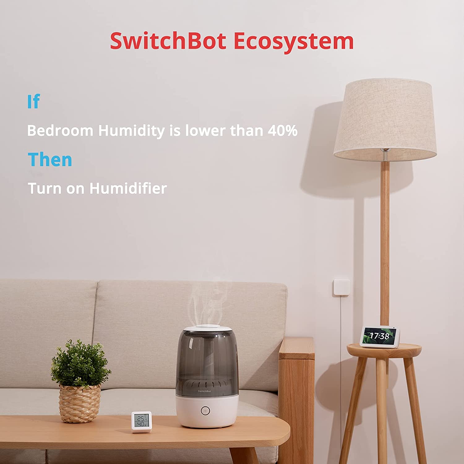 SwitchBot Meter, Indoor Digital Temperature Humidity Meter